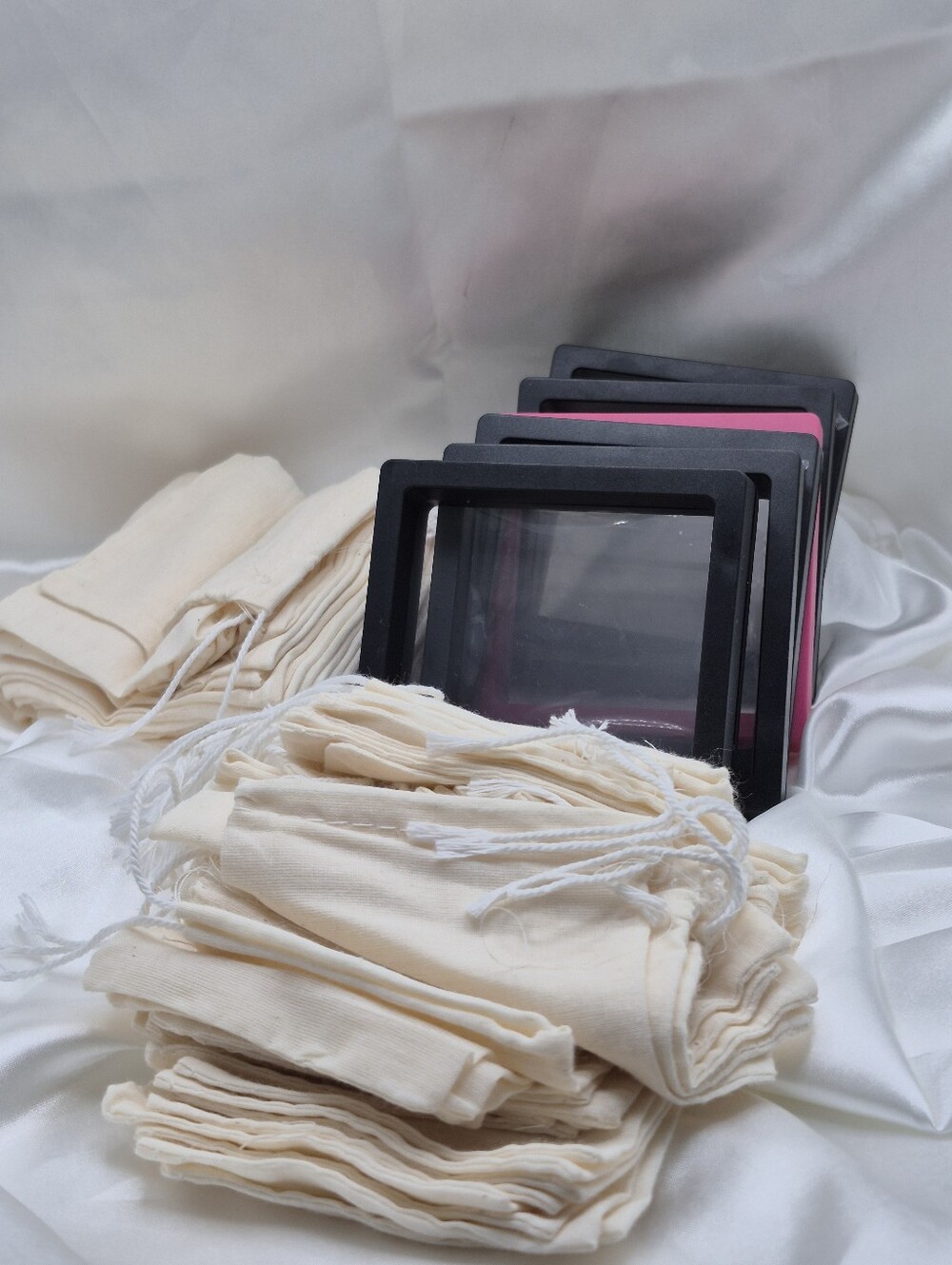Jewelry Drawstring Gift Bags & gift Square Boxes. Resellers, Weddings, Events